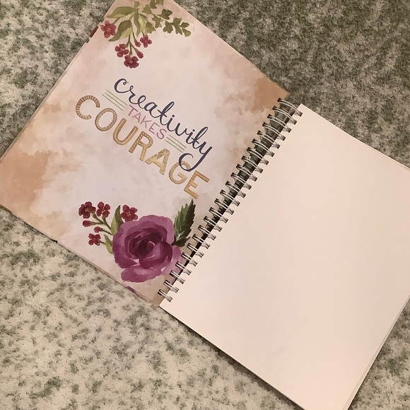 Floral Art Drawing Journaling Sketchbook with Spiral Binding NWT 110 pg - Picture 15 of 16